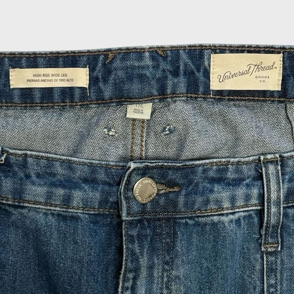 Universal Thread High Rise Wide Leg Jeans Sz 17L Long TALL - Picture 5 of 10